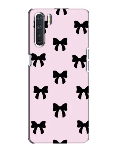 Чохол для OPPO A91 з картинкою «Чорні банти Coquette»