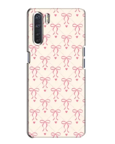 Чохол для OPPO A91 з картинкою «Рожеві бантики Coquette»