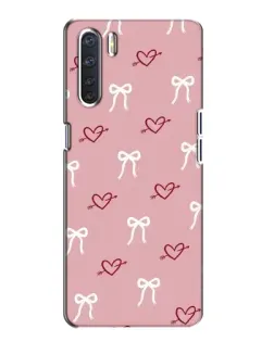 Чохол для OPPO A91 з картинкою «Серця та банти» Чохол для OPPO A91 з картинкою «Серця та банти»