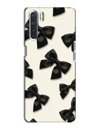 Чохол для OPPO A91 з картинкою «Чорні бантики»