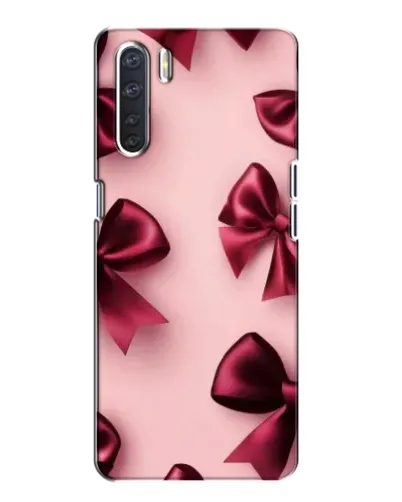Чохол для OPPO A91 з картинкою «Бордовий атлас»
