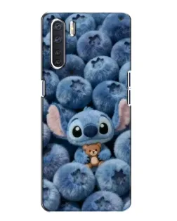 Чехол для OPPO A91 с картинкой «Стич и голубика» Чехол для OPPO A91 с картинкой «Стич и голубика»