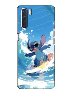 Чехол для OPPO A91 с картинкой «Стич на волне» Чехол для OPPO A91 с картинкой «Стич на волне»