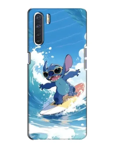 Чехол для OPPO A91 с картинкой «Стич на волне» Чехол для OPPO A91 с картинкой «Стич на волне»