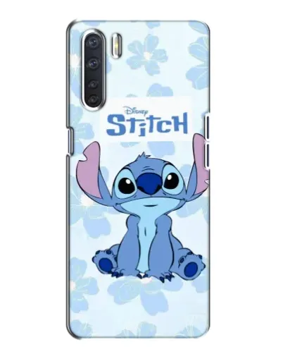 Чехол для OPPO A91 с картинкой «Stitch среди цветов» Чехол для OPPO A91 с картинкой «Stitch среди цветов»