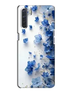 Чохол для OPPO A91 з картинкою «Блакитний квітковий каскад» Чохол для OPPO A91 з картинкою «Блакитний квітковий каскад»