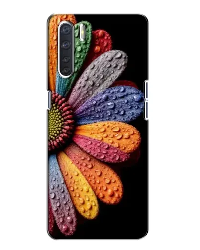 Чохол для OPPO A91 з картинкою «Райдужна квітка»