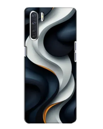 Чохол для OPPO A91 з картинкою «Об'ємні чорно-білі стрічки» Чохол для OPPO A91 з картинкою «Об'ємні чорно-білі стрічки»