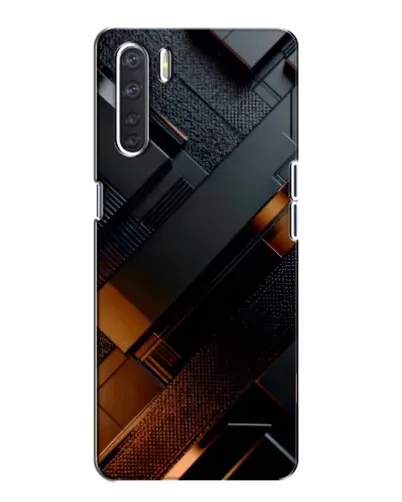 Чохол для OPPO A91 з картинкою «Чорні геометричні блоки» Чохол для OPPO A91 з картинкою «Чорні геометричні блоки»