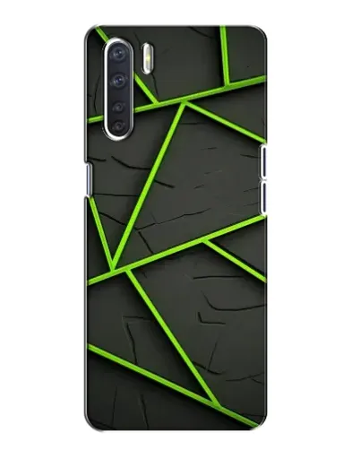 Чохол для OPPO A91 з картинкою «Зелені геометричні лінії» Чохол для OPPO A91 з картинкою «Зелені геометричні лінії»