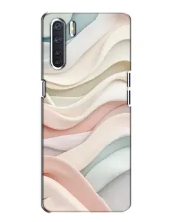 Чохол для OPPO A91 з картинкою «Пастельні ніжні хвилі»