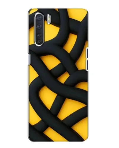 Чохол для OPPO A91 з картинкою «Чорне жовте переплетення» Чохол для OPPO A91 з картинкою «Чорне жовте переплетення»