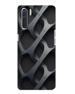 Чохол для OPPO A91 з картинкою «Об'ємне сіре плетіння»