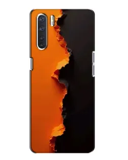Чохол для OPPO A91 з картинкою «Помаранчевий розлом»