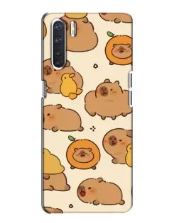 Чехол для OPPO A91 с картинкой «Капибары с апельсинами» Чехол для OPPO A91 с картинкой «Капибары с апельсинами»