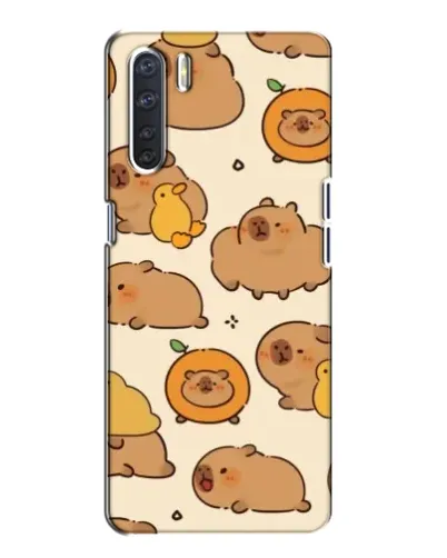 Чехол для OPPO A91 с картинкой «Капибары с апельсинами» Чехол для OPPO A91 с картинкой «Капибары с апельсинами»