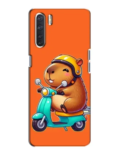 Чехол для OPPO A91 с картинкой «Капибара на скутере» Чехол для OPPO A91 с картинкой «Капибара на скутере»