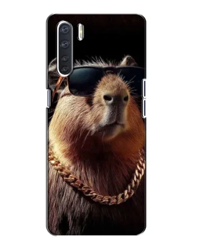Чехол для OPPO A91 с картинкой «Капибара золотая цепь» Чехол для OPPO A91 с картинкой «Капибара золотая цепь»