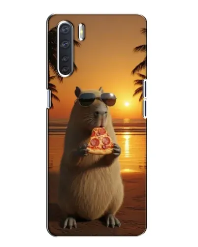 Чехол для OPPO A91 с картинкой «Капибара с пиццей» Чехол для OPPO A91 с картинкой «Капибара с пиццей»