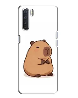 Чехол для OPPO A91 с картинкой «Толстенькая капибара»