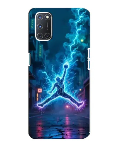Чохол для OPPO A92 з картинкою «Jordan Gold Jumpman»