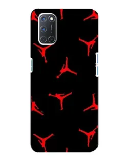 Чохол для OPPO A92 з картинкою «Jordan Red Pattern»