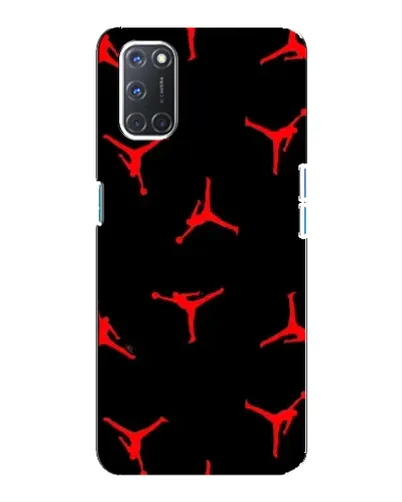 Чохол для OPPO A92 з картинкою «Jordan Red Pattern»
