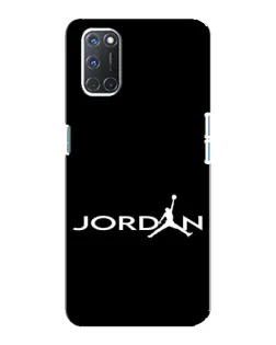 Чохол для OPPO A92 з картинкою «Jordan White Logo»
