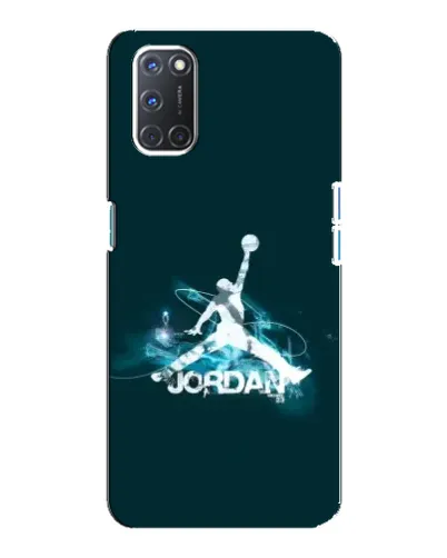 Чохол для OPPO A92 з картинкою «Jordan Blue Fire»