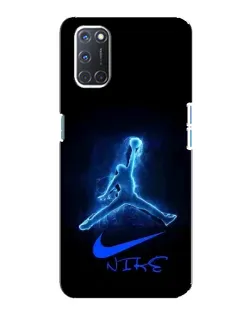 Чохол для OPPO A92 з картинкою «Jordan Neon Blue»