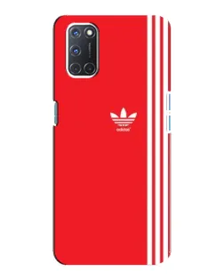 Чохол для OPPO A92 з картинкою «Червоний мінімалізм Adidas»