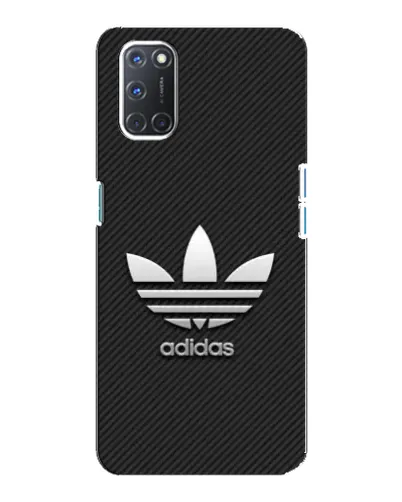 Чохол для OPPO A92 з картинкою «Adidas Карбонова текстура»