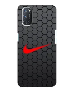 Чохол для OPPO A92 з картинкою «Nike — карбонова сітка»