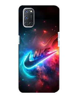 Чохол для OPPO A92 з картинкою «Вогняний логотип Nike»
