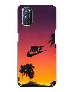 Чохол для OPPO A92 з картинкою «Nike на заході сонця»