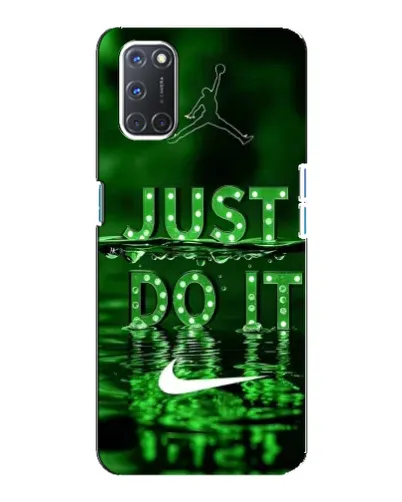 Чохол для OPPO A92 з картинкою «Зелений неоновий Nike»