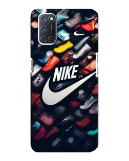 Чохол для OPPO A92 з картинкою «Колекція кросівок Nike»