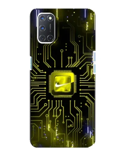 Чохол для OPPO A92 з картинкою «Nike — золота іскра»