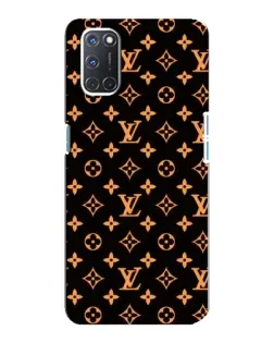 Чохол для OPPO A92 з картинкою «Золота монограма LV»