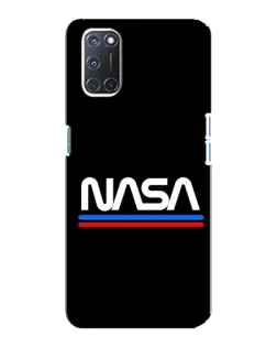 Чохол для OPPO A92 з картинкою «NASA — класика Red Blue»