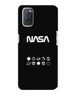 Чехол для OPPO A92 с картинкой «NASA — технический принт» Чехол для OPPO A92 с картинкой «NASA — технический принт»