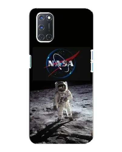 Чехол для OPPO A92 с картинкой «Астронавт на Луне»