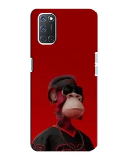 Чохол для OPPO A92 з картинкою «Bored Ape в червоному»