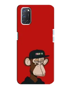 Чохол для OPPO A92 з картинкою «Bored Ape — червоний фон»