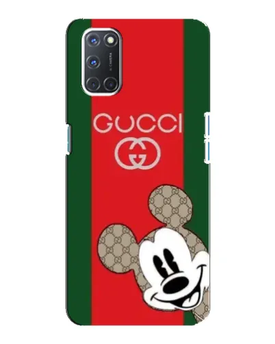 Чохол для OPPO A92 з картинкою «Gucci — смуги та Міккі»