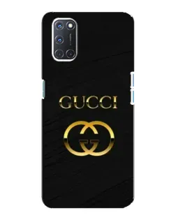 Чохол для OPPO A92 з картинкою «Золотий логотип Gucci»