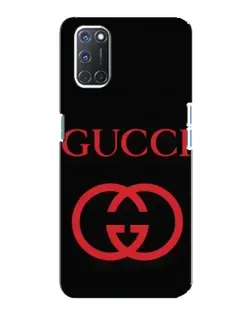 Чохол для OPPO A92 з картинкою «Gucci — червоний логотип»