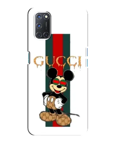 Чохол для OPPO A92 з картинкою «Міккі Маус Gucci — смуги»