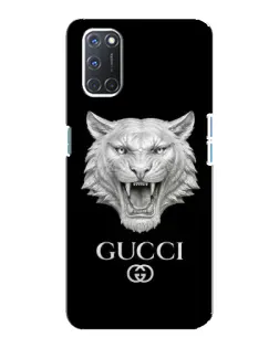 Чохол для OPPO A92 з картинкою «Gucci — срібний лев»