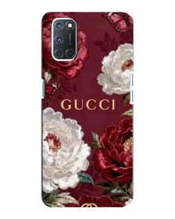 Чохол для OPPO A92 з картинкою «Gucci — бордові троянди»